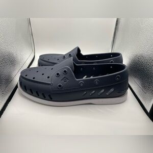 Sperry Top Sider Navy Blue Slip-On rubber water shoes size 9